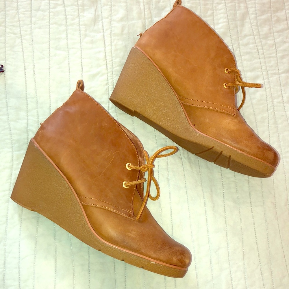 Sperry Top-Sider smooth leather wedges